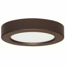 10.5W 5.5-in Round LED Flush Mount, Dimmable, 2700K, 90 CRI, Bronze