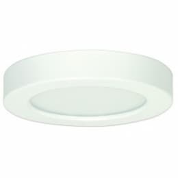 10.5W 5.5-in Round LED Flush Mount, Dimmable, 3000K, 90 CRI, White