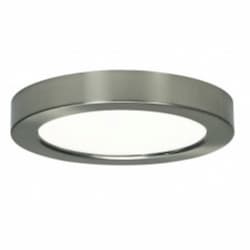 13.5W 7-in LED Blink Round Flush Mount, 120V, 2700K, Brushed Nickel