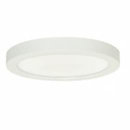 18.5W Round 9 Inch LED Flush Mount, Dimmable, 2700K, 90 CRI, White