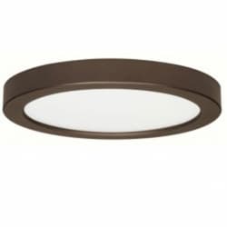 18.5W 9-in LED Blink Round Flush Mount, 120V, 2700K, Bronze