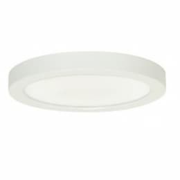 18.5W Round 9 Inch LED Flush Mount, Dimmable, 3000K, 90 CRI, White