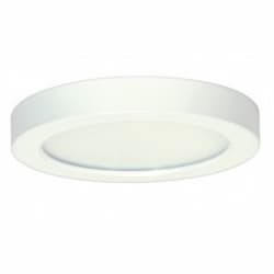 13.5W Round 7 Inch LED Flush Mount, 277V, Dimmable, 3000K, White