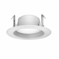 4-in 8.5W LED Recessed Downlight, Dimmable, 630 lm, 120V, 5000K, White