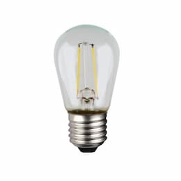1W LED S14 Replacement Bulb for String Lights, E26, 100 lm, 120V, 2700K, Clear