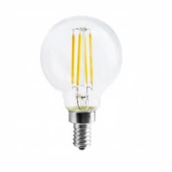 4W LED G16 Light Bulb, Dimmable, E12 Base, 2700K