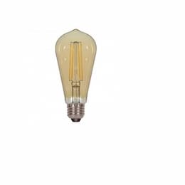 4.5W LED ST19 Antique Amber Filament Edison Bulb, 2200K