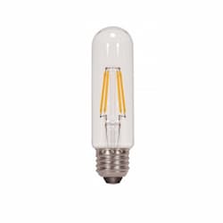 4.5W LED T10 Bulb, 40W Inc. Retrofit, E26, 450 lm, 120V, 4000K, Clear