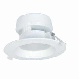7W 4" LED Retrofit Downlight, Direct Wire, Dimmable, 3000K