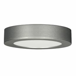 13.5W 7-in LED Blink Deep Dish Flush Mount, 120V, 3000K, Satin Nickel