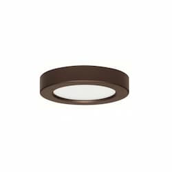 Blink 10.5W 5.5" Round LED Flush Mount, 2700K, Bronze