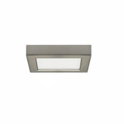 10.5W 5.5" BLINK LED Flush Mount Fixture, Square, 2700K, Brushed Nickel