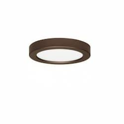 Blink 13.5W 7" Round LED Flush Mount, 2700K, 800 Lumens, Bronze