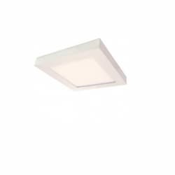 Blink 13.5W 7" Square LED Flush Mount, 2700K, 780 Lumens, White