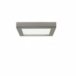 Blink 13.5W 7" Square LED Flush Mount, 2700K, 780 Lumens, Brush Nickel