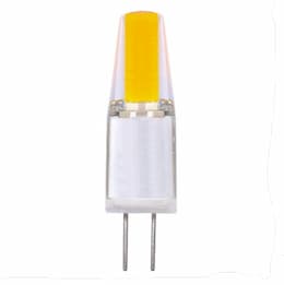 Satco 1.6W JC LED Light Bulb, G4 Base, Dimmable, 3000K