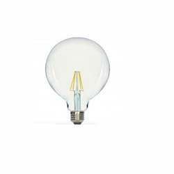 4.5W G40 LED Filament Bulb, E26, 490 lm, 120V, 2700K, Clear