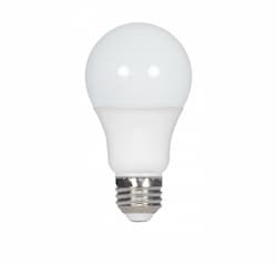 Satco 9.5W LED A19 Bulb, 60W Inc. Retrofit, E27, 830 lm, 120V, 3000K, Frosted White