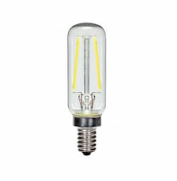 2.5W LED T6 Antique Edison Bulb, 2700K, E12, Clear