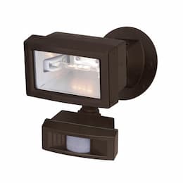 150W Mini Halogen Flood Light w/ Motion Sensor, Bronze