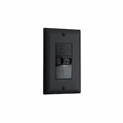 Steinel PIR & Ultrasonic Vacancy Sensor Wall Switch w/ Dim., 120/230/277V, BLK