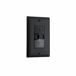 Steinel PIR & Ultrasonic OCC Sensor Wall Switch, 120/230/277V, Black