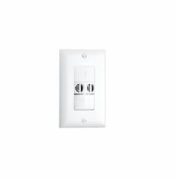 180-deg Ultrasonic Wall Switch Occupancy Sensor White