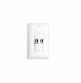 180-deg Ultrasonic Wall Switch Occupancy Sensor Dual Relay White