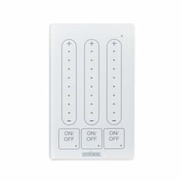 DCS Dimming Wall Switch, 3 Zone, White