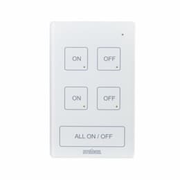 Steinel DCS ON/OFF Wall Switch, 2 Zone, White