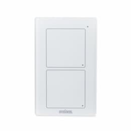 DCS Scene Switch Wall Switch, 2 Button, White