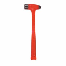 Compo-Cast Ball Pein Hammer, 24 oz Head, Orange