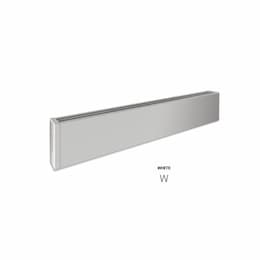 400W 4-ft Mini Architectural Baseboard, 100 Sq Ft, 1365 BTU/H, 240V, White