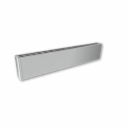 500W 4-ft Mini Architectural Baseboard, 100 Sq Ft, 1706 BTU/H, 240V, Anodized Aluminum