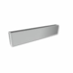 750W 4-ft Mini Architectural Baseboard, 150 Sq Ft, 2560 BTU/H, 480V, Anodized Aluminum