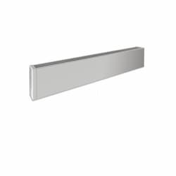 900W 4-ft Mini Architectural Baseboard, 150 Sq Ft, 3071 BTU/H, 480V, Anodized Aluminum