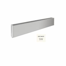 700W 7-ft Mini Architectural Baseboard, 100 Sq Ft, 2388 BTU/H, 480V, Soft White
