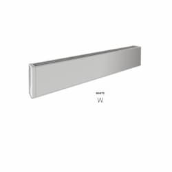 700W 7-ft Mini Architectural Baseboard, 100 Sq Ft, 2388 BTU/H, 480V, White