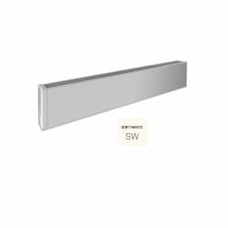 800W 8-ft Mini Architectural Baseboard, 100 Sq Ft, 2730 BTU/H, 480V, Soft White