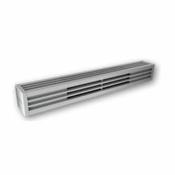 400W 4-ft Mini Architectural Baseboard Heater, 40 Sq Ft, 1365 BTU/H, 277V, Aluminum