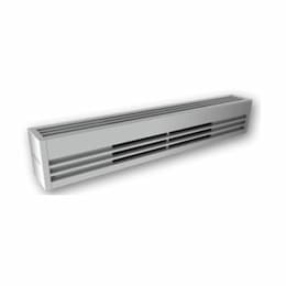 500W 2-ft Mini Architectural Baseboard Heater, 50 Sq Ft, 1706 BTU/H, 277V, Aluminum