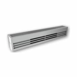 750W 3-ft Mini Architectural Baseboard Heater, 100 Sq Ft, 2560 BTU/H, 277V, Aluminum