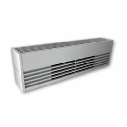 1000W 2-ft Mini Architectural Baseboard Heater, 125 Sq Ft, 3143 BTU/H, 277V, Aluminum