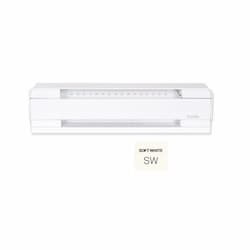 2-ft 500W Brava Electric Baseboard, High Altitude, 50 Sq.Ft, 1706 BTU/H, 120V, S.White