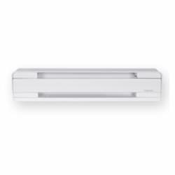 500W Electric Baseboard Heater, 50 Sq Ft, 1706 BTU/H, 277V, High Altitude, Off White