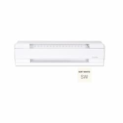 8-ft 2500W Brava Electric Baseboard, High Altitude, 300 Sq.Ft, 8532 BTU/H, 240V, S.White