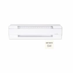 4-ft 1000W Brava Electric Baseboard, High Altitude, 125 Sq.Ft, 3413 BTU/H, 240V, S.White