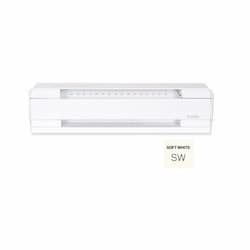 5-ft 1250W Brava Electric Baseboard, Up To 150 Sq.Ft, 4266 BTU/H, 240V, Soft White