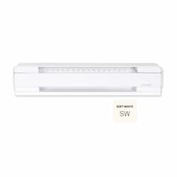 6-ft 1500W Brava Electric Baseboard, High Altitude, 175 Sq.Ft, 5119 BTU/H, 240V, S.White