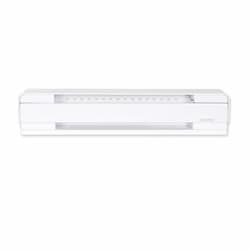 1500W 6-ft Electric Baseboard Heater, 250 Sq Ft, 5119 BTU/H, 240V, High Altitude, White